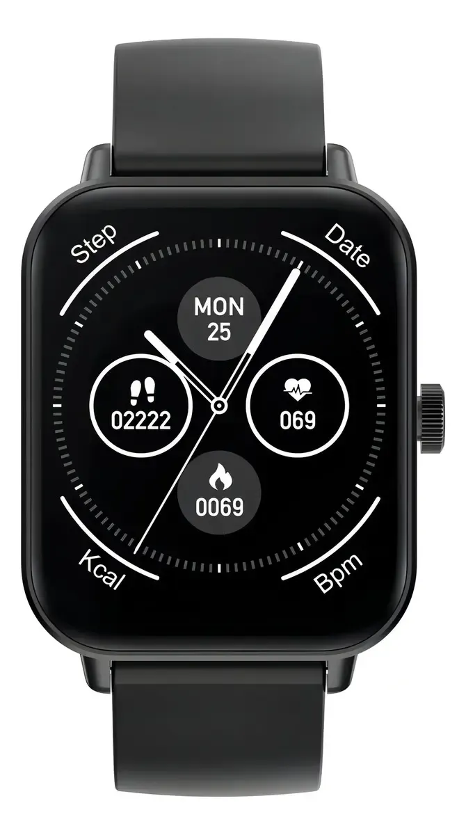 SMARTWATCH KOLKE KVR-671 RELOJ HORA RITMO SPORT - COLOR NEGRO, foto 1 de 3
