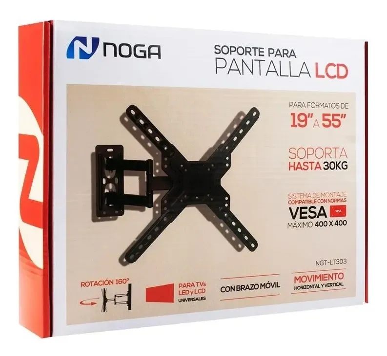 SOPORTE PARA TV 19" A 55" NGT-LT303 55KG, foto 1 de 3