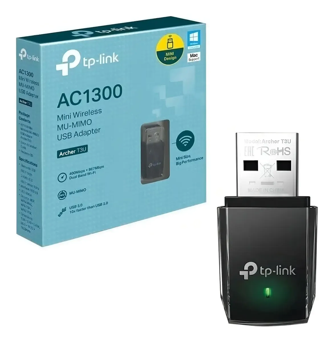 PLACA WIFI AC1300 TR3U, foto 1 de 3