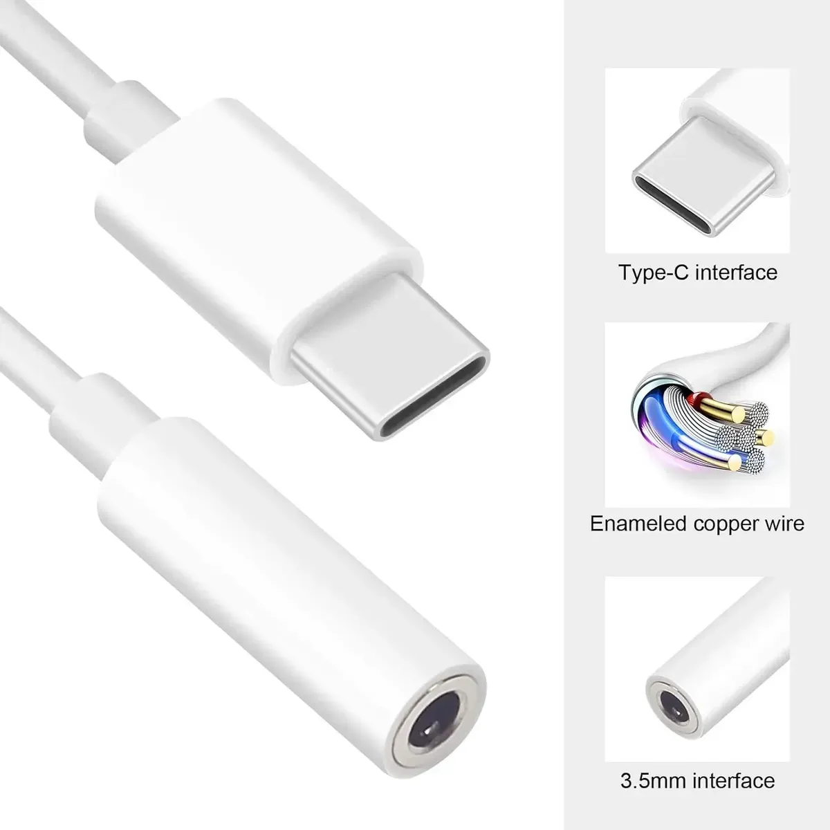 ADAPTADOR TIPO C A AUX H 3,5, foto 1 de 4