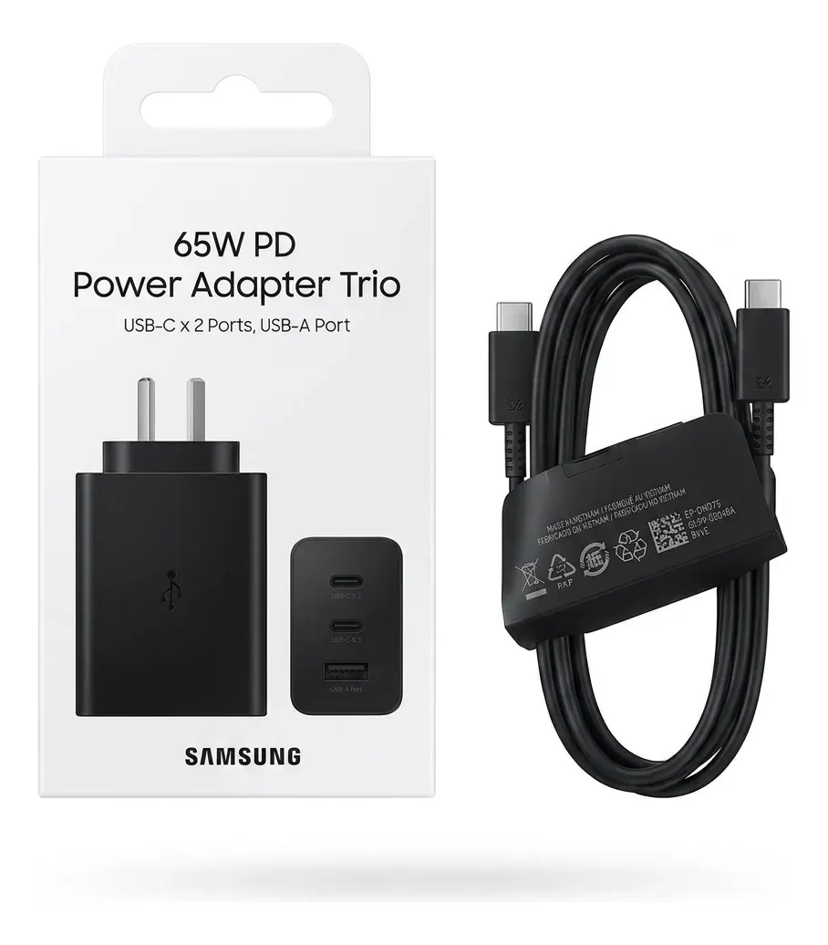 CARGADOR TIPO C 65W TRIO, foto 1 de 3