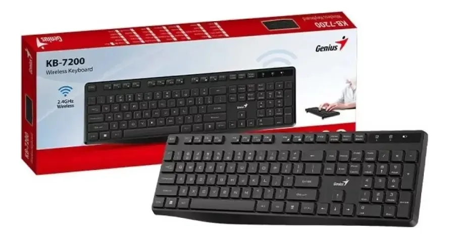 TECLADO + MOUSE KB7200 INALAMBRICO, foto 1 de 4