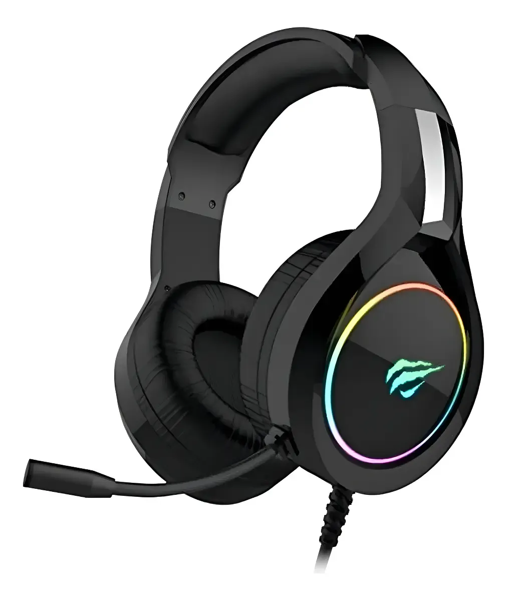 AURICULARES GAMER HAVIT GAMER H2232D NEGRO CON LUZ RGB LED BL, foto 1 de 5
