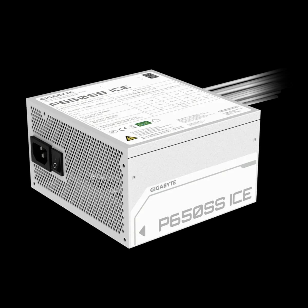 Fuente GIGABYTE P650SS 650W 80 PLUS Silver Blanca