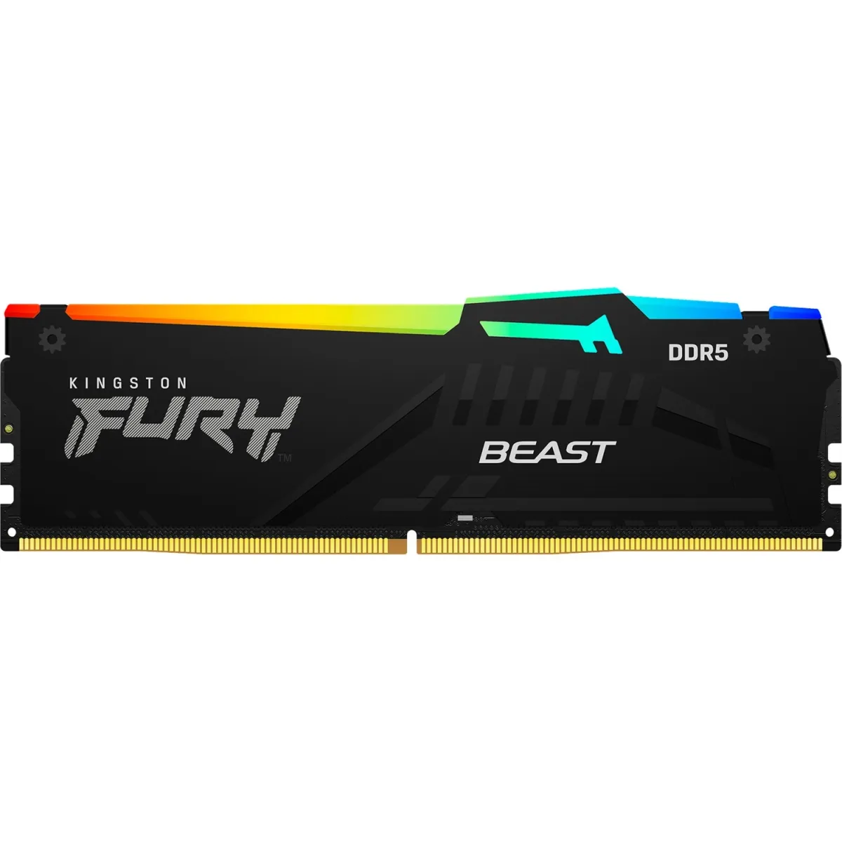 Memoria Ram UDIMM KINGSTON Fury Beast 16GB DDR5 6000MHz Negro RGB CL36 1.35V