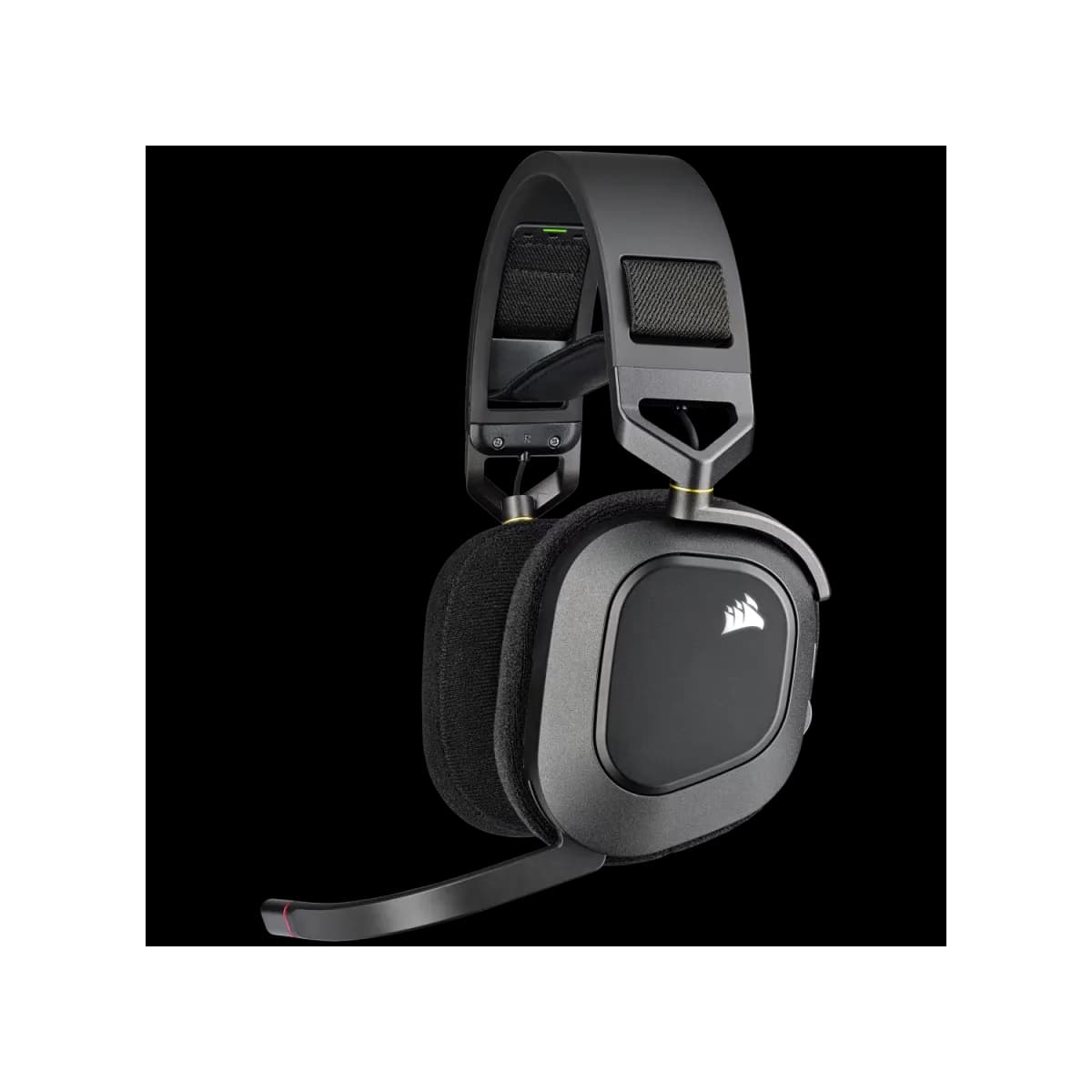 Auriculares gaming Corsair HS80 RGB wireless con audio espacial - carbón
