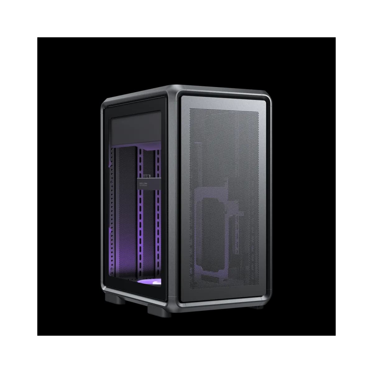Gabinete Cooler Master MasterFrame 400 Mid Tower Tempered Glass Black s/Fuente