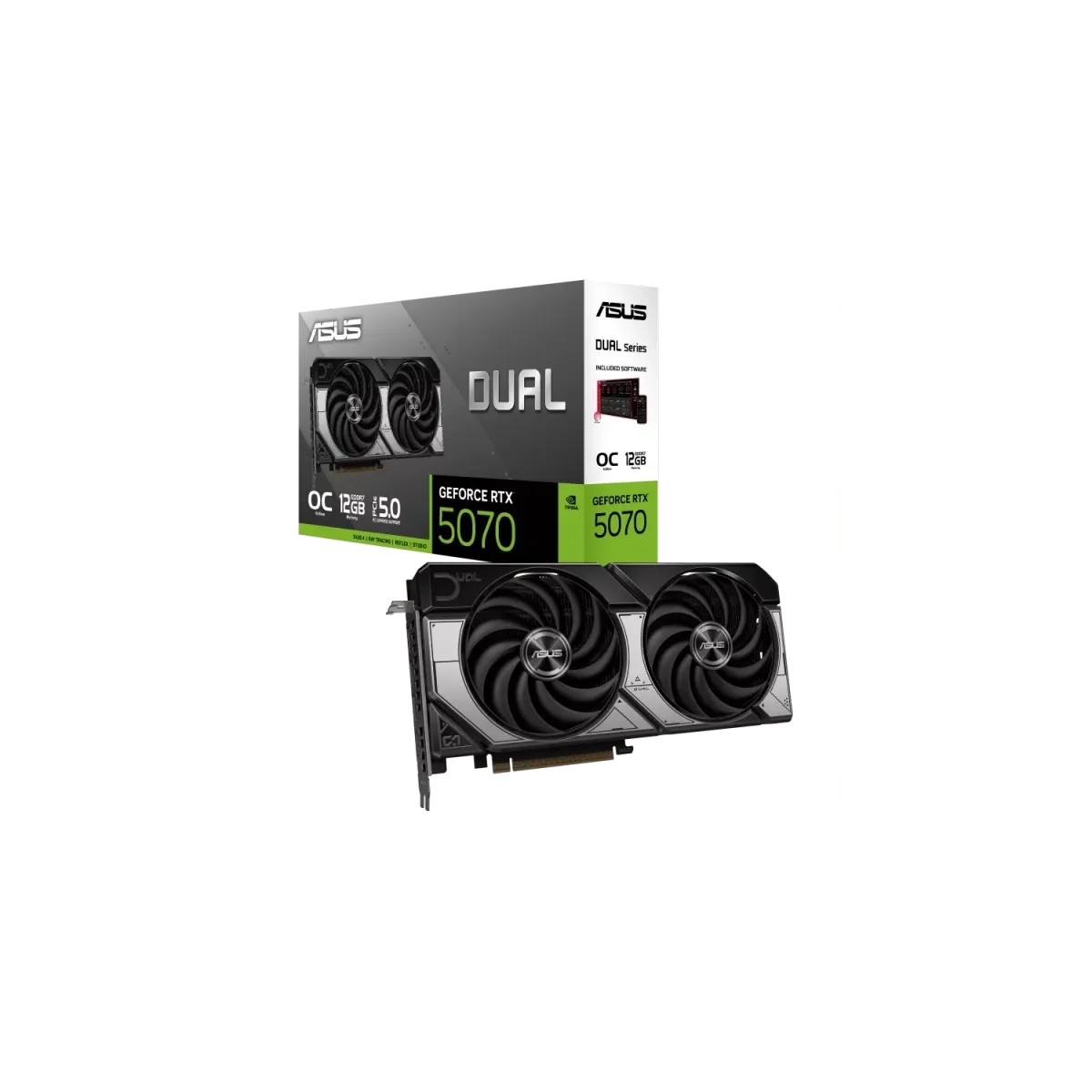 Placa de Video ASUS NVIDIA GeForce DUAL RTX5070 O12G GDDR7