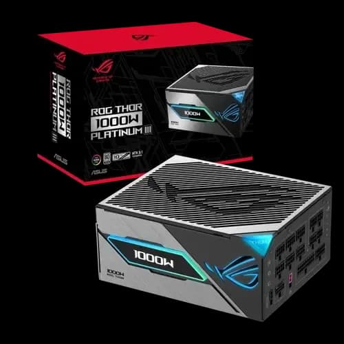 Fuente ASUS ROG THOR 1000W PLATINUM III GAMING, foto 1 de 4