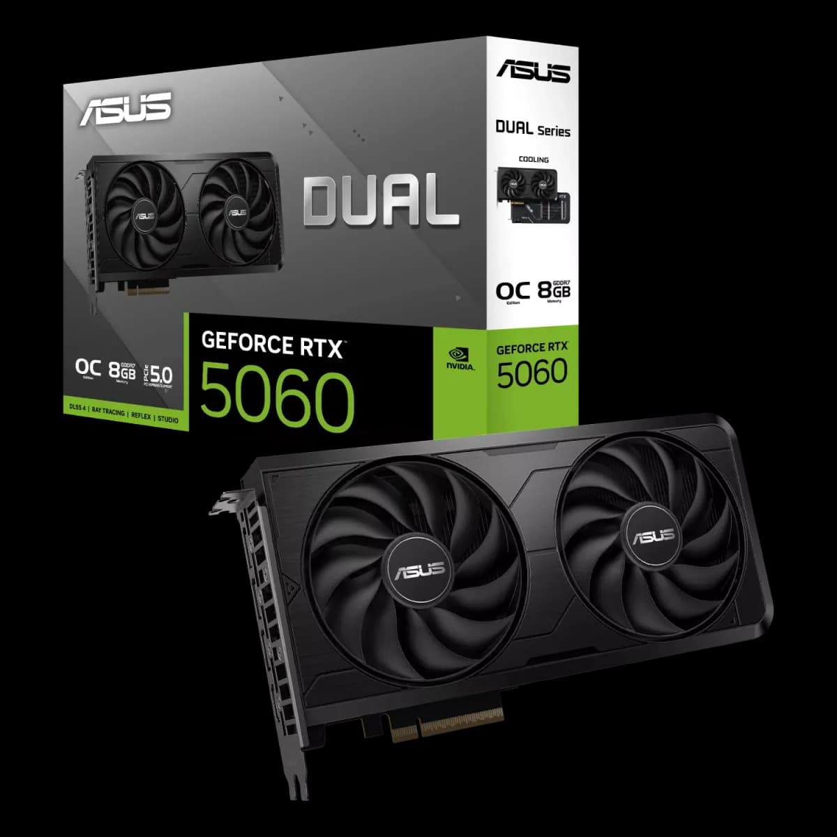 Placa de Video ASUS NVIDIA GeForce DUAL RTX5060 O8GB EVO