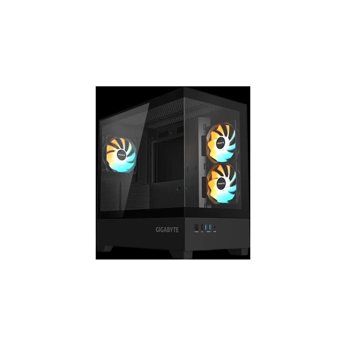 Gabinete GIGABYTE C201 PANORAMIC NEGRO Mid Tower S/Fuente