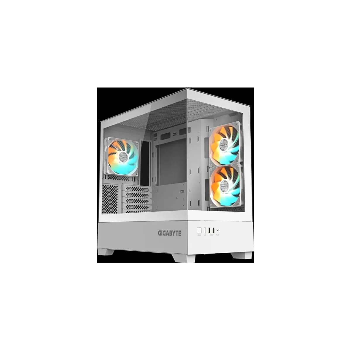 Gabinete GIGABYTE C201 PANORAMIC ICE BLANCO Mid Tower S/Fuente