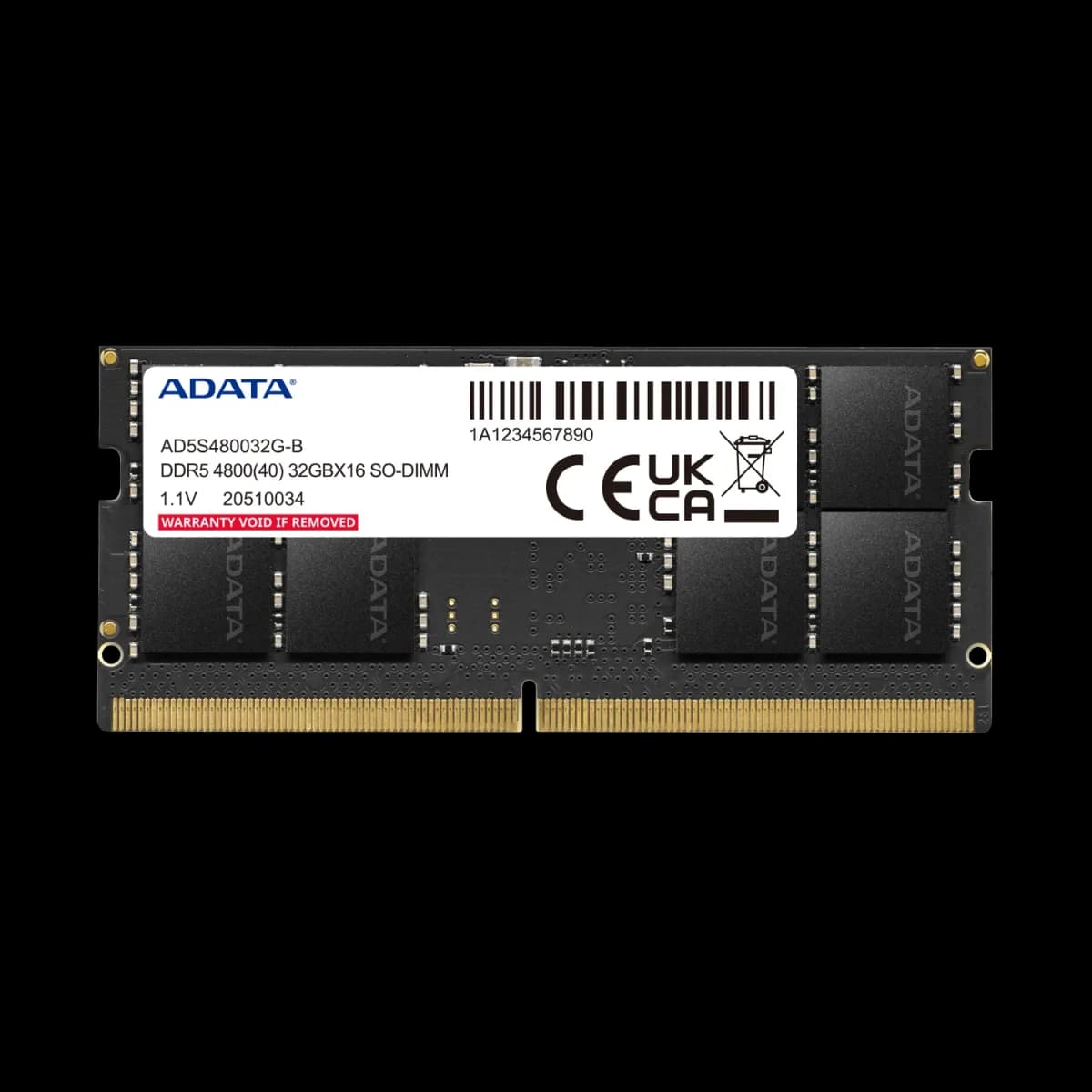 Memoria Ram SODIMM ADATA 16GB DDR5 4800MHz CL40 1.1V
