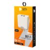 CARGADOR 220V LETS MOD05 – 2 USB + CABLE TC – BLANCO