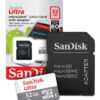 Tarjeta microSD Sandisk Ultra 32GB C10 c/adap 100M Cod 619659184377