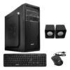 Gabinete Kit Brb C/fuente Atx 500 + Teclado Mouse Parlantes