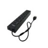 ADAPTADOR HUB USB 7 PUERTOS – NEGRO cod 112101016