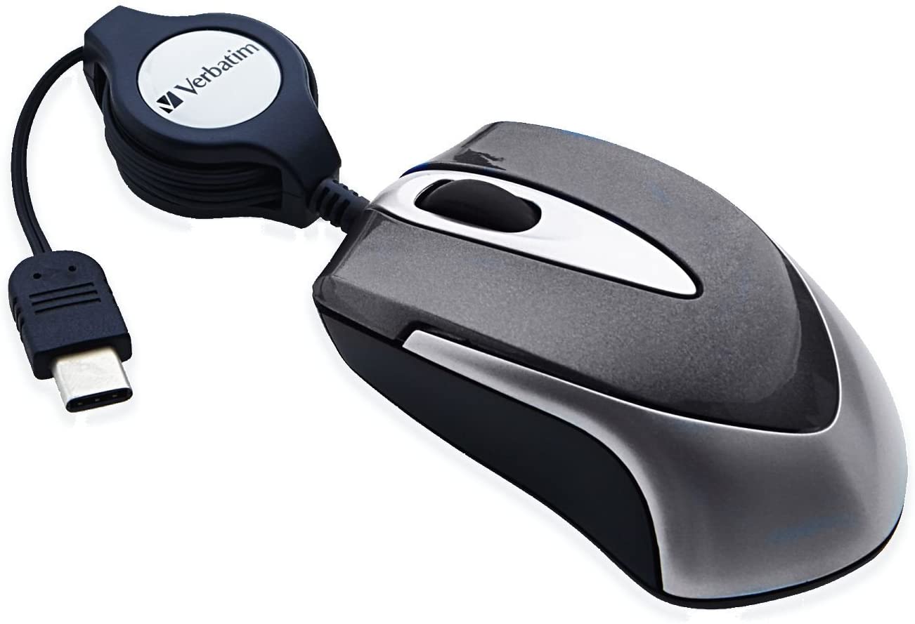 Mouse Verbatim Metro Mini Travel Usb Negro Retráctil cod 023942972563