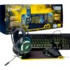 Combo Teclado Mouse Auricular Pad Gamer Noga Nkb-412