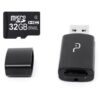 Kit lector de tarjetas de memoria multiláser 2 en 1 de 32 GB, Mc173, color negro